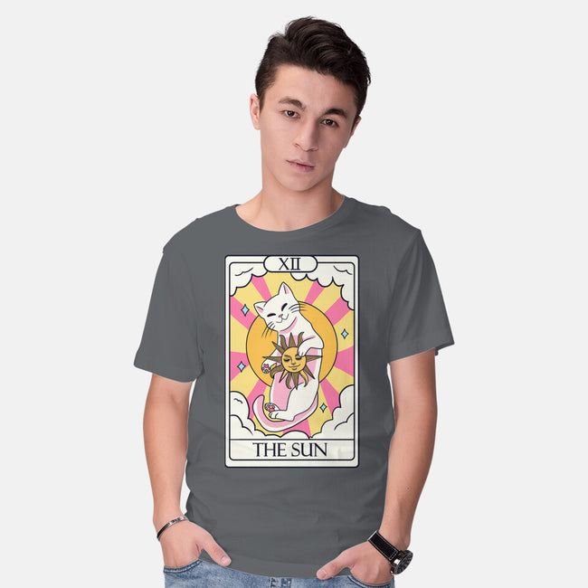 Sun Cat-mens basic tee-Conjura Geek