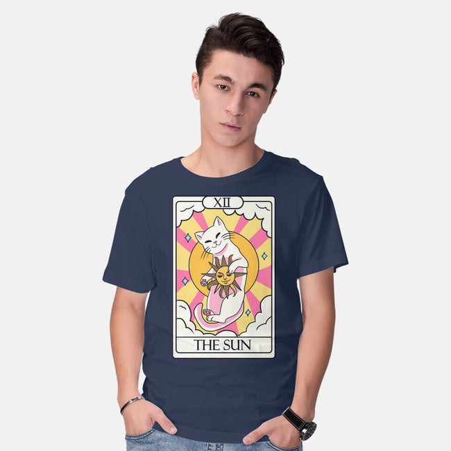 Sun Cat-mens basic tee-Conjura Geek