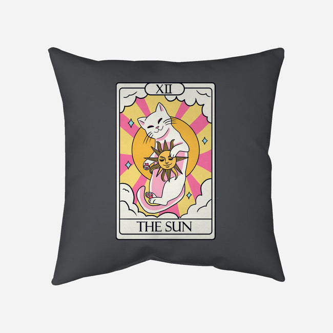 Sun Cat-none removable cover w insert throw pillow-Conjura Geek