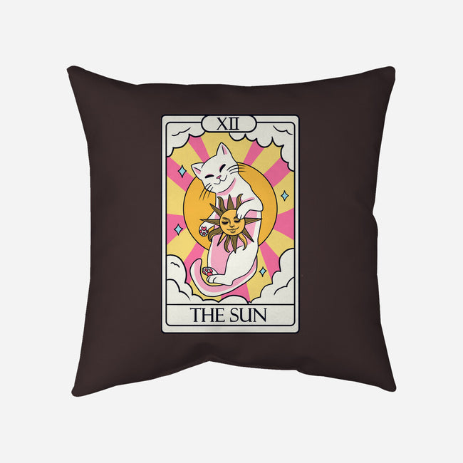 Sun Cat-none removable cover w insert throw pillow-Conjura Geek