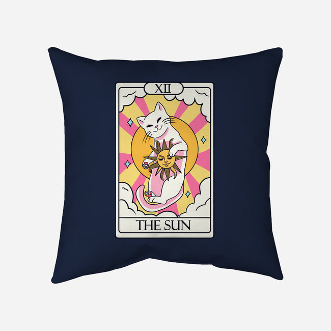 Sun Cat-none removable cover w insert throw pillow-Conjura Geek