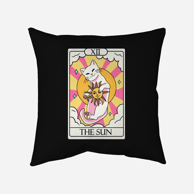 Sun Cat-none removable cover throw pillow-Conjura Geek