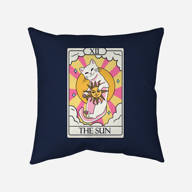 Sun Cat-none removable cover throw pillow-Conjura Geek