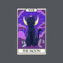 Moon Cat Tarot-womens fitted tee-Conjura Geek