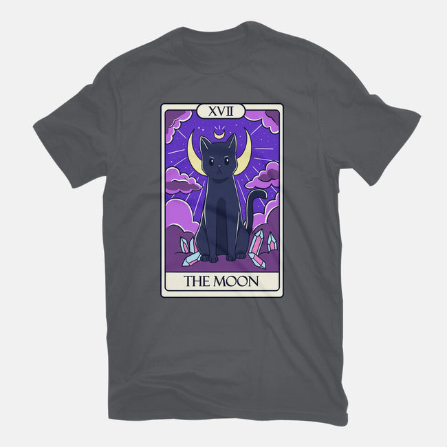 Moon Cat Tarot-womens basic tee-Conjura Geek