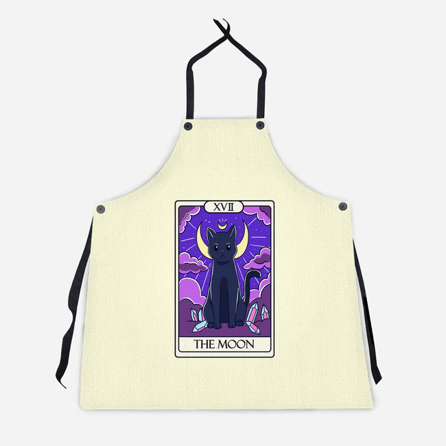 Moon Cat Tarot-unisex kitchen apron-Conjura Geek