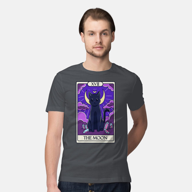 Moon Cat Tarot-mens premium tee-Conjura Geek