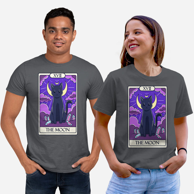 Moon Cat Tarot-unisex basic tee-Conjura Geek