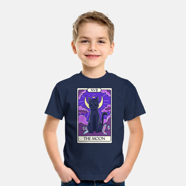 Moon Cat Tarot-youth basic tee-Conjura Geek