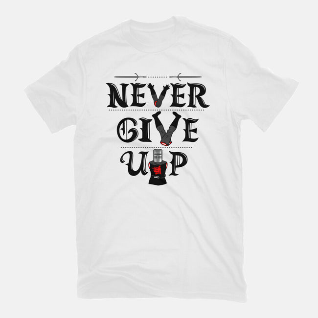 Knights Never Give Up-mens basic tee-Boggs Nicolas