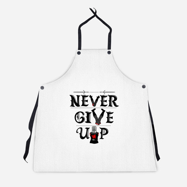 Knights Never Give Up-unisex kitchen apron-Boggs Nicolas