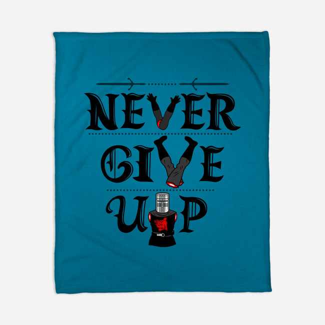 Knights Never Give Up-none fleece blanket-Boggs Nicolas