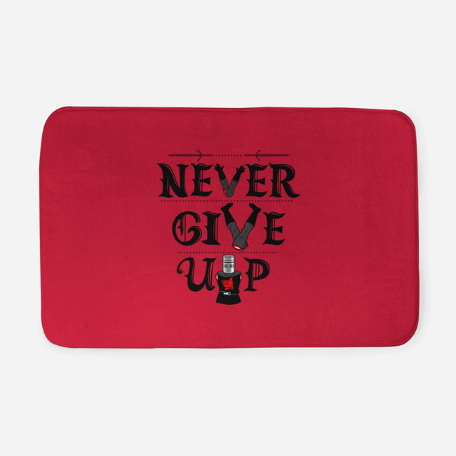 Knights Never Give Up-none memory foam bath mat-Boggs Nicolas