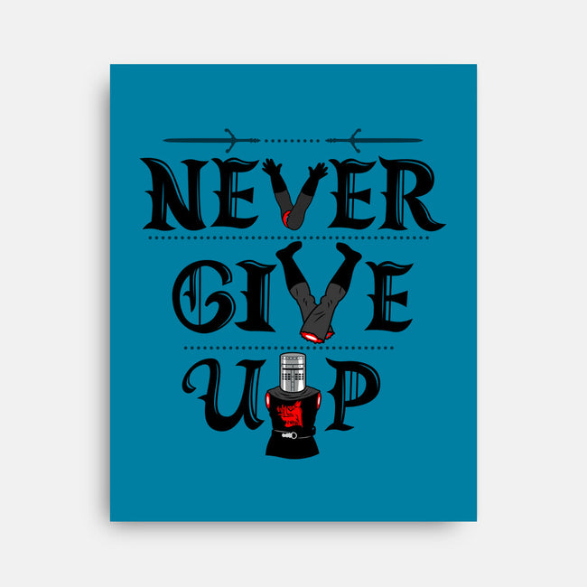 Knights Never Give Up-none stretched canvas-Boggs Nicolas