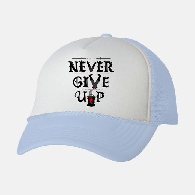 Knights Never Give Up-unisex trucker hat-Boggs Nicolas