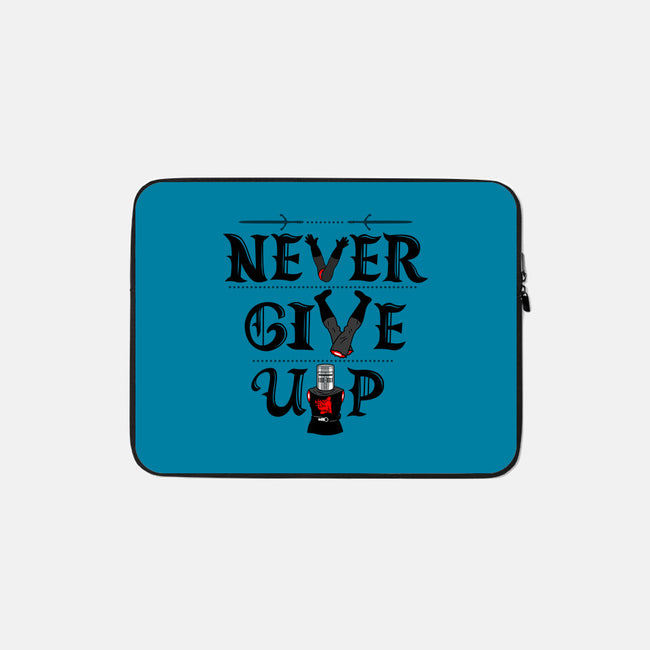 Knights Never Give Up-none zippered laptop sleeve-Boggs Nicolas