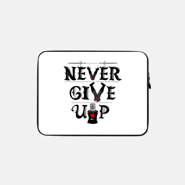 Knights Never Give Up-none zippered laptop sleeve-Boggs Nicolas