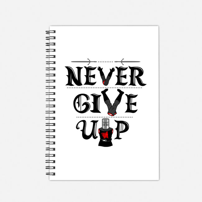Knights Never Give Up-none dot grid notebook-Boggs Nicolas