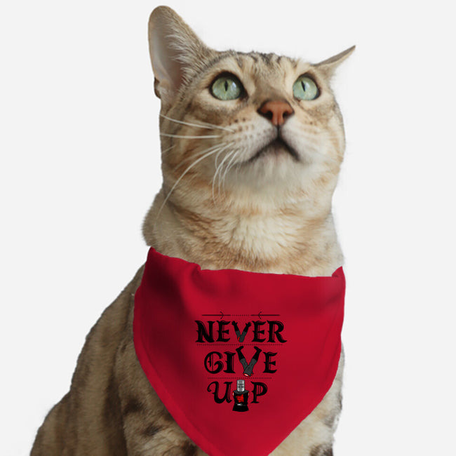 Knights Never Give Up-cat adjustable pet collar-Boggs Nicolas