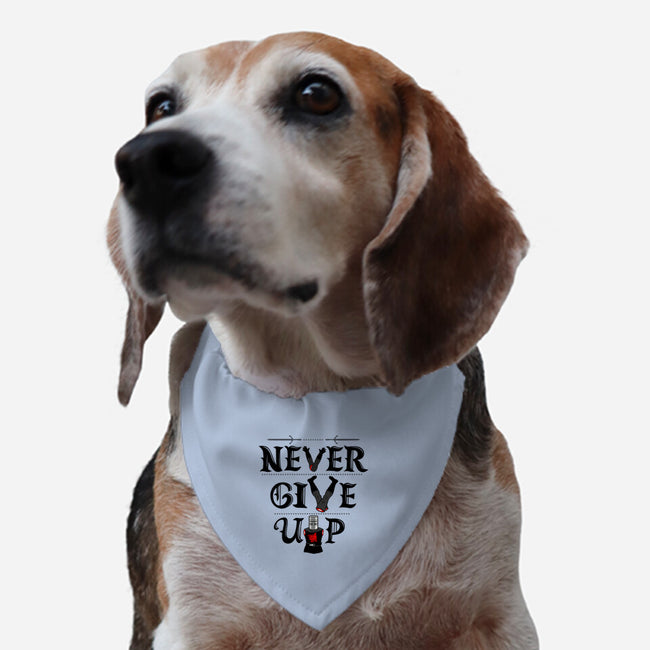 Knights Never Give Up-dog adjustable pet collar-Boggs Nicolas