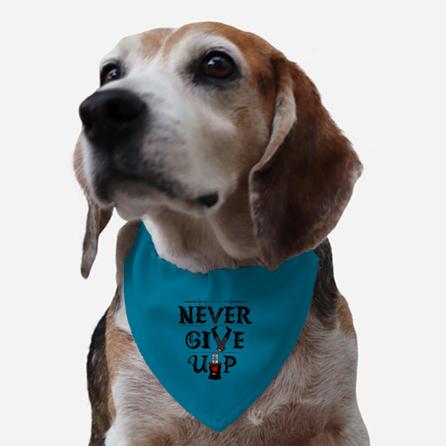 Knights Never Give Up-dog adjustable pet collar-Boggs Nicolas