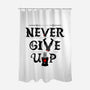 Knights Never Give Up-none polyester shower curtain-Boggs Nicolas