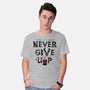 Knights Never Give Up-mens basic tee-Boggs Nicolas