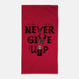 Knights Never Give Up-none beach towel-Boggs Nicolas