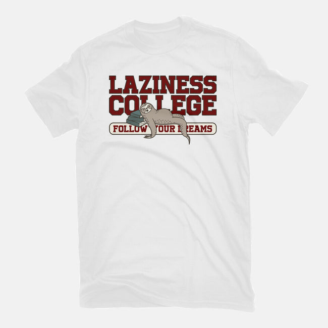Laziness College-unisex basic tee-retrodivision