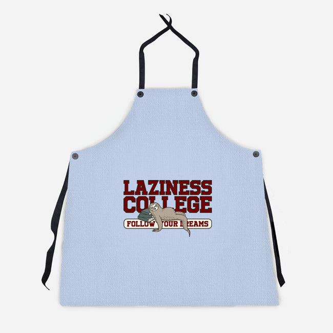 Laziness College-unisex kitchen apron-retrodivision