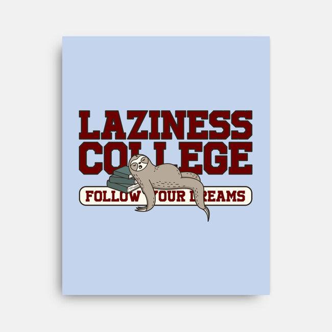 Laziness College-none stretched canvas-retrodivision