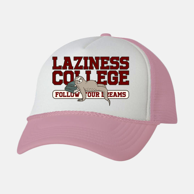 Laziness College-unisex trucker hat-retrodivision