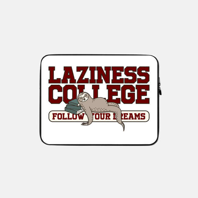 Laziness College-none zippered laptop sleeve-retrodivision