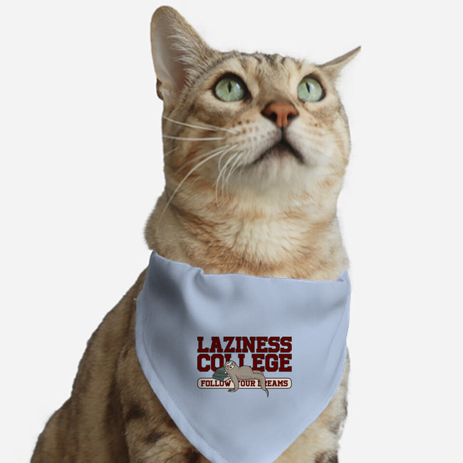 Laziness College-cat adjustable pet collar-retrodivision