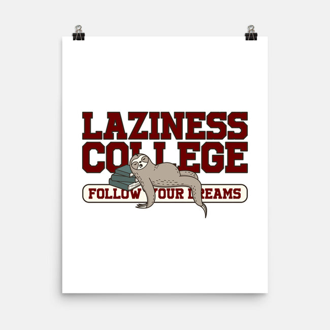 Laziness College-none matte poster-retrodivision