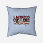 Laziness College-none removable cover w insert throw pillow-retrodivision