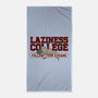 Laziness College-none beach towel-retrodivision