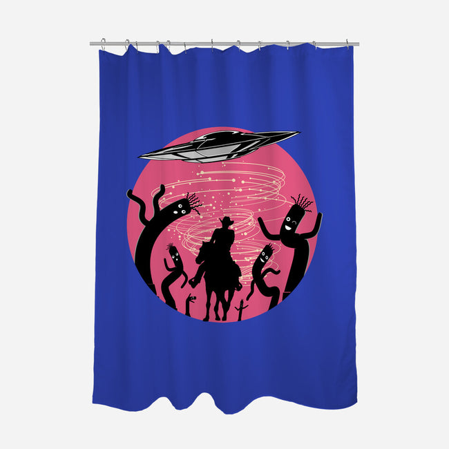Not Of Planet Earth-none polyester shower curtain-palmstreet