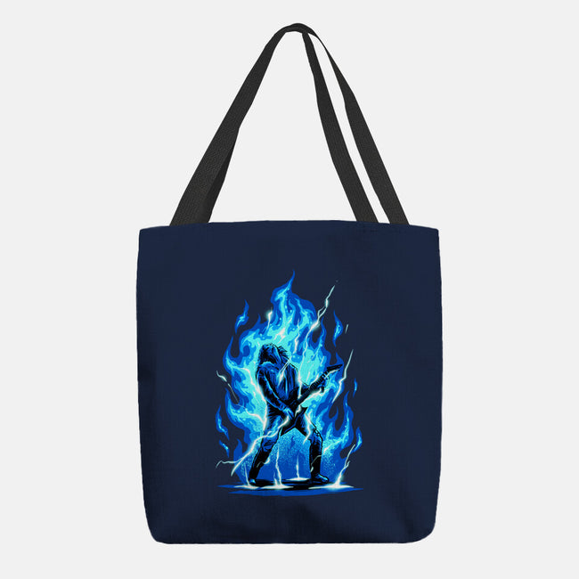 Shocking Guitar-none basic tote bag-spoilerinc