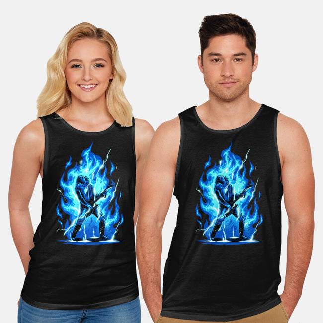 Shocking Guitar-unisex basic tank-spoilerinc