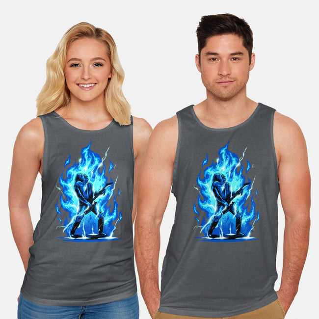 Shocking Guitar-unisex basic tank-spoilerinc