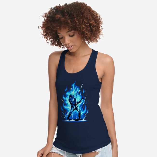 Shocking Guitar-womens racerback tank-spoilerinc