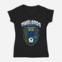 Timelords Football Team-womens v-neck tee-Logozaste