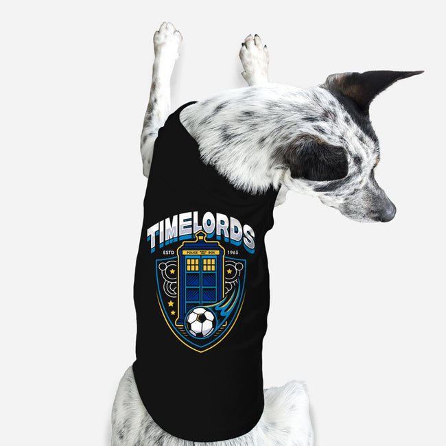 Timelords Football Team-dog basic pet tank-Logozaste