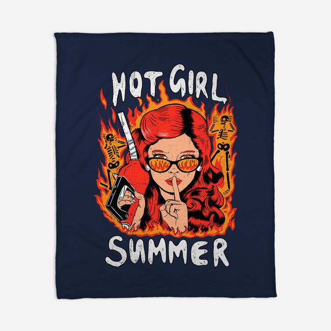 Hot Girl Summer-none fleece blanket-8BitHobo