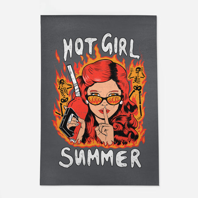 Hot Girl Summer-none outdoor rug-8BitHobo