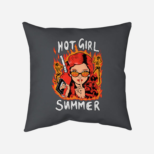 Hot Girl Summer-none removable cover w insert throw pillow-8BitHobo