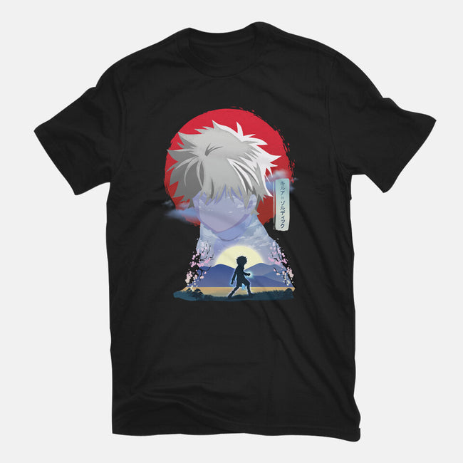 Killua Zoldyck-womens fitted tee-sacca
