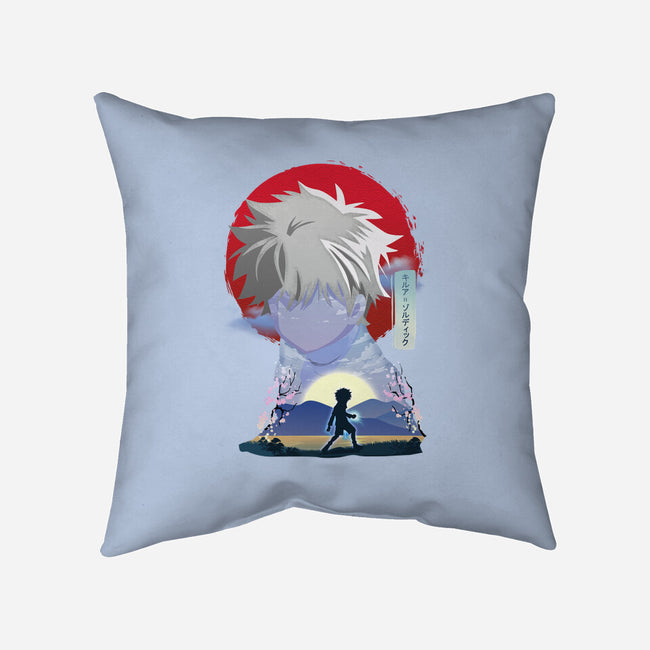 Killua Zoldyck-none removable cover w insert throw pillow-sacca