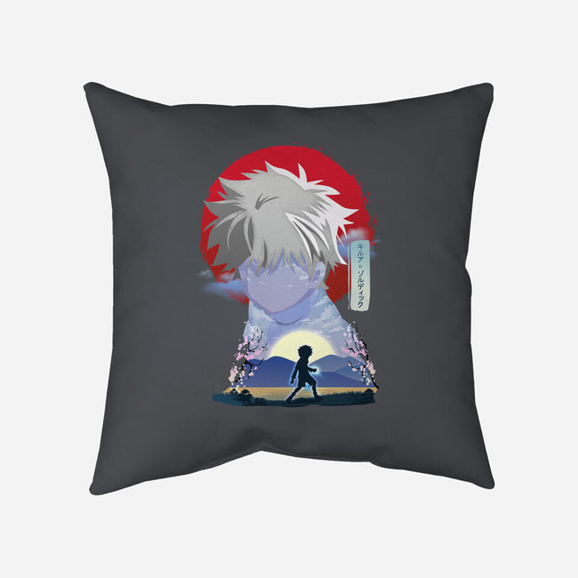 Killua Zoldyck-none removable cover w insert throw pillow-sacca